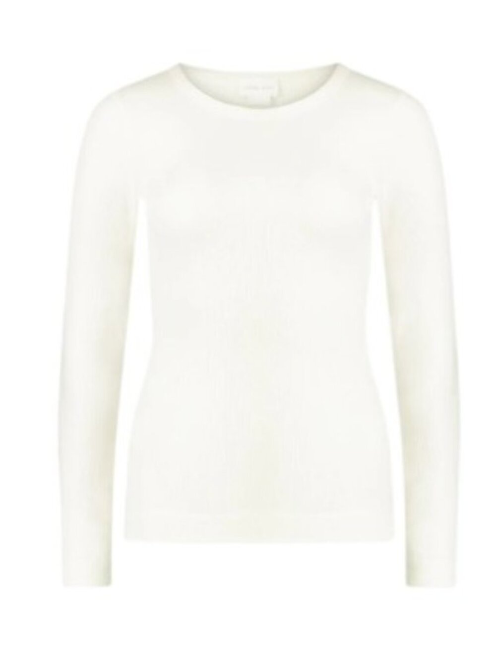 Jamie Kay Cotton Modal Grace Rib Long Sleeve Top Parchment Butter Yellow XS